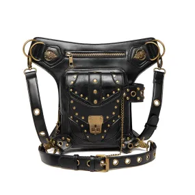 Steampunk Motorcycle Bag Retro Gothic Waist Bag