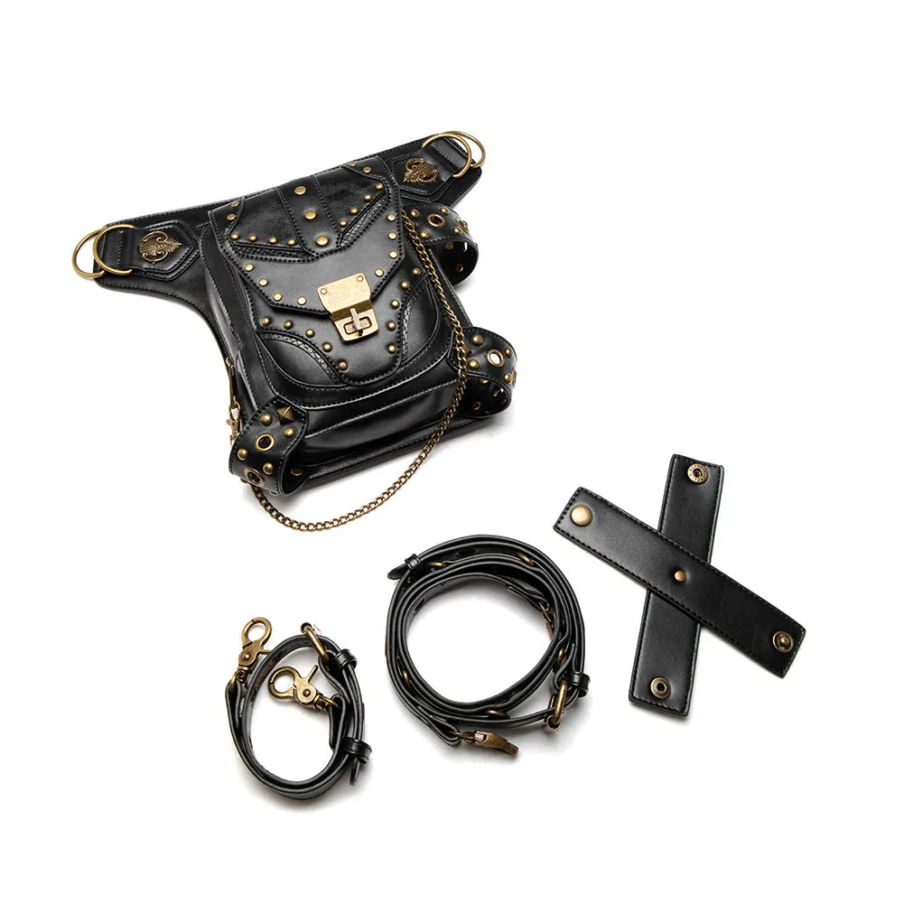 Steampunk Motorcycle Bag Retro Gothic Waist Bag