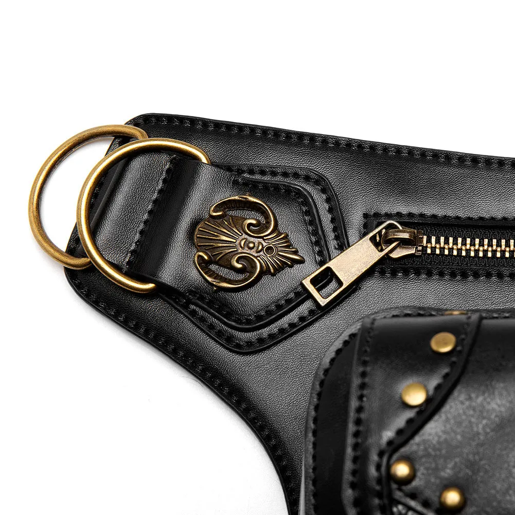 Steampunk Motorcycle Bag Retro Gothic Waist Bag