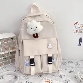 Stylish Waterproof Teenage Girls' Nylon School Backpack