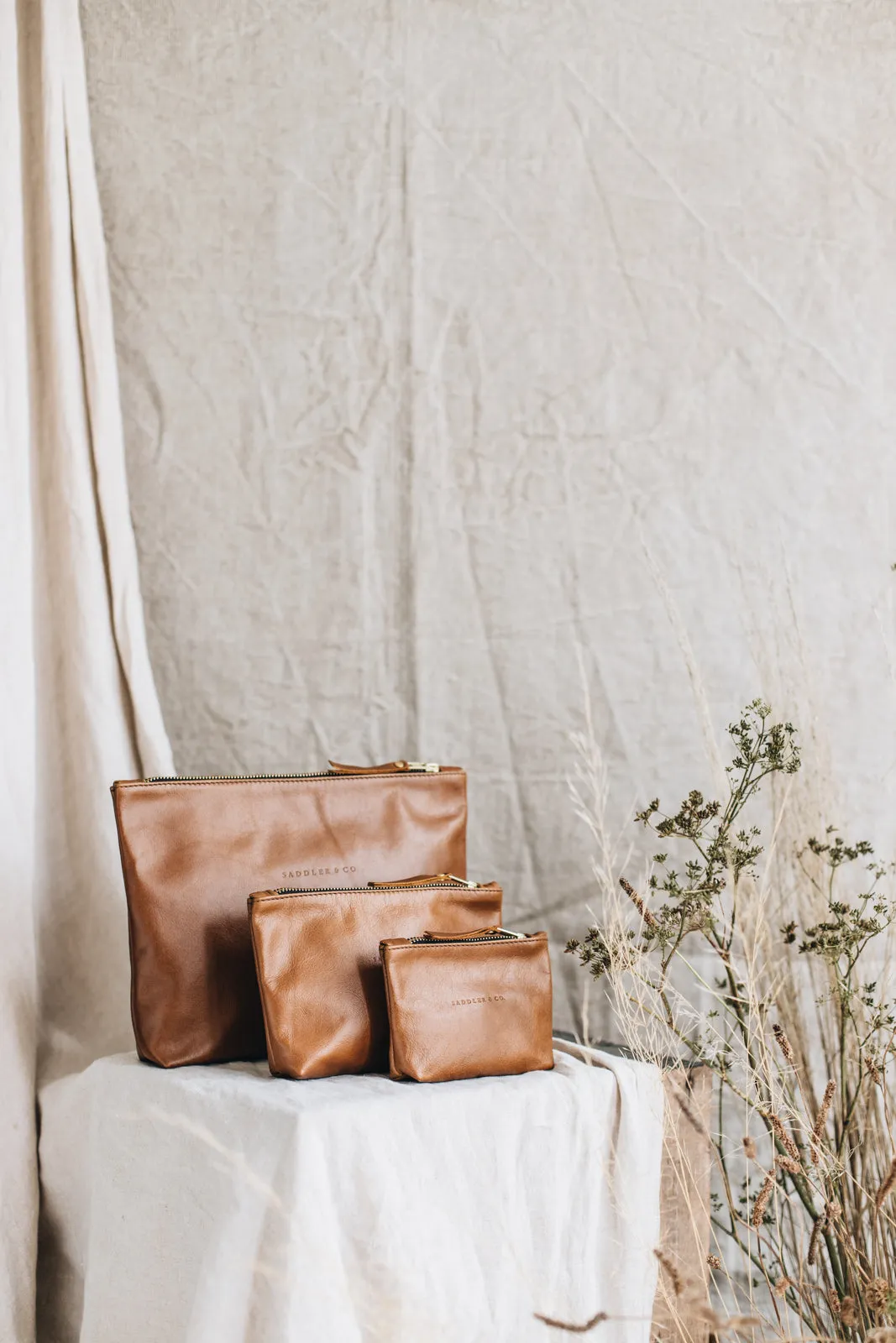 The Classic Clutch in Tan