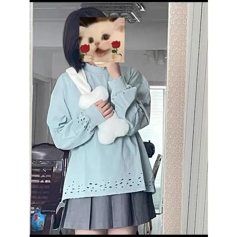 UAKISS  -  2024 Cartoon Bone Fluffy Kawaii Crossbody Bags Japanese Trendy Sweet Mini Bag Women Casual Y2k Aesthetic Chest  for Girls Gift