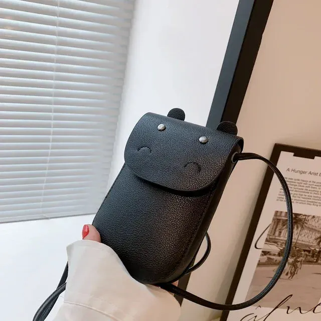 UAKISS  -  Cartoon Girls Casual Kawaii Mini Shoulder Bags Japanese Trendy Cell Phone Crossbody Bag Korean Y2k Ins Purses Handbags for Women