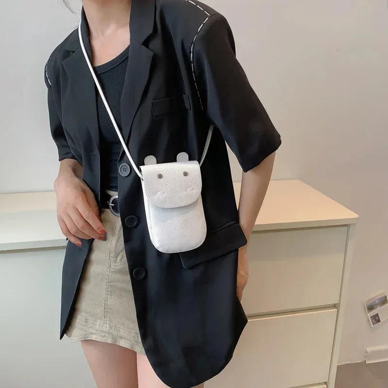 UAKISS  -  Cartoon Girls Casual Kawaii Mini Shoulder Bags Japanese Trendy Cell Phone Crossbody Bag Korean Y2k Ins Purses Handbags for Women