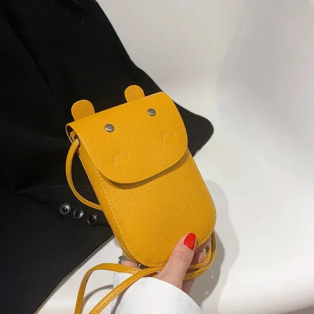 UAKISS  -  Cartoon Girls Casual Kawaii Mini Shoulder Bags Japanese Trendy Cell Phone Crossbody Bag Korean Y2k Ins Purses Handbags for Women