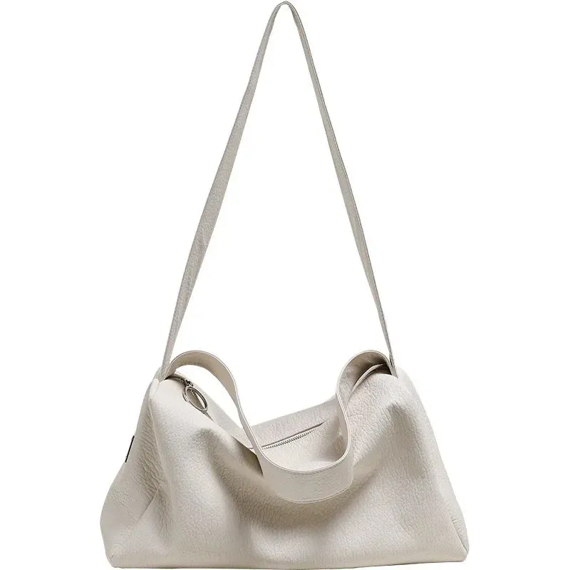 UAKISS  -  High-capacity Women Casual Travel Shoulder Tote Bags Vintage Grunge All Match Y2k Gym Bag Korean Trendy Simple Handbag Crossbody