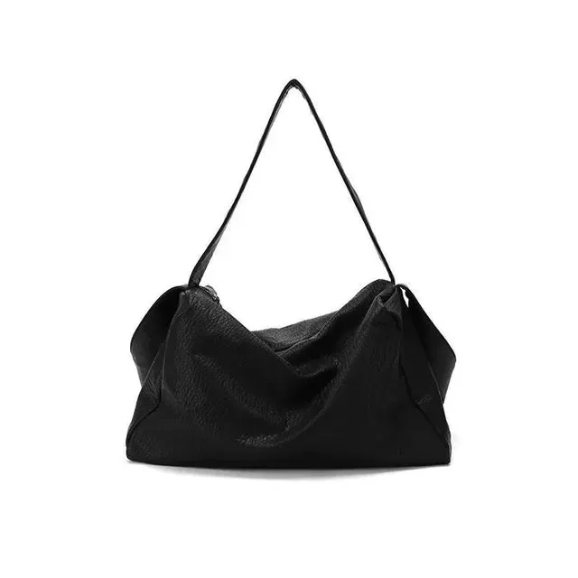 UAKISS  -  High-capacity Women Casual Travel Shoulder Tote Bags Vintage Grunge All Match Y2k Gym Bag Korean Trendy Simple Handbag Crossbody