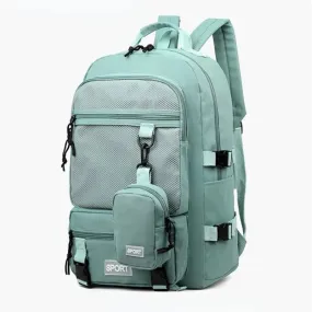 Uakiss Hot Selling Solid Color Multi Kinetic Oxford Women's Backpack New Business Travel Sports High-capacity Men's Backpack