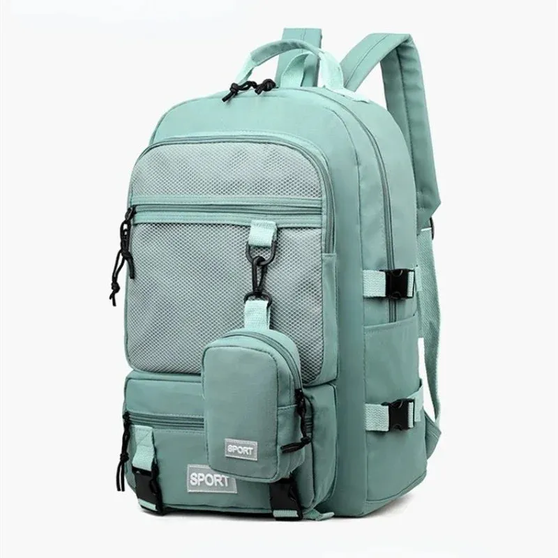 Uakiss Hot Selling Solid Color Multi Kinetic Oxford Women's Backpack New Business Travel Sports High-capacity Men's Backpack