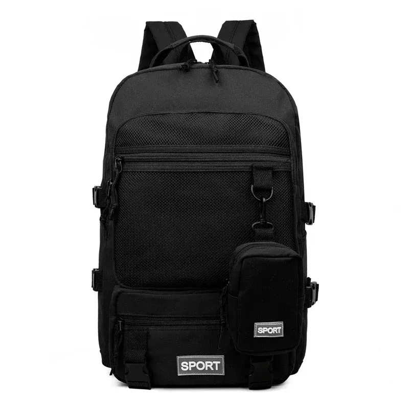 Uakiss Hot Selling Solid Color Multi Kinetic Oxford Women's Backpack New Business Travel Sports High-capacity Men's Backpack