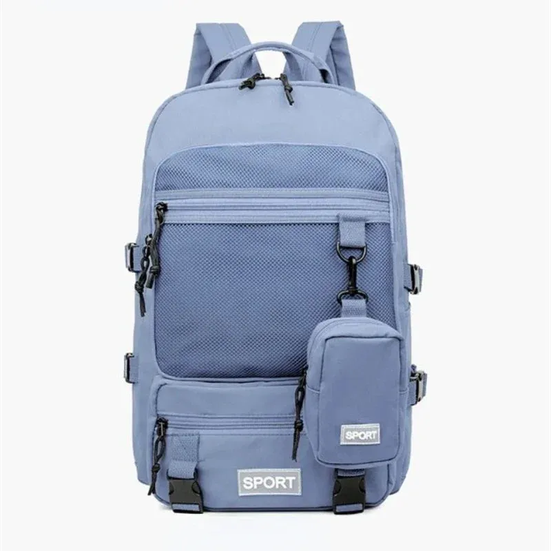 Uakiss Hot Selling Solid Color Multi Kinetic Oxford Women's Backpack New Business Travel Sports High-capacity Men's Backpack