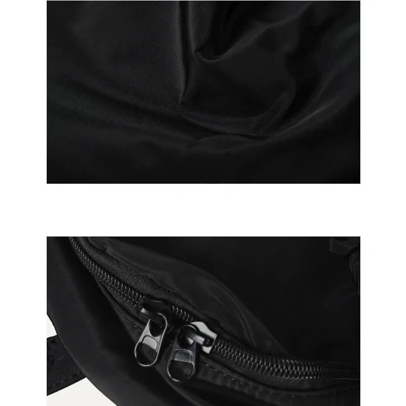 UAKISS  -  Korean Fashion Casual Nylon Backpacks High-capacity Portability School Bags Women 2024 Chic Drawstring Design Rucksack