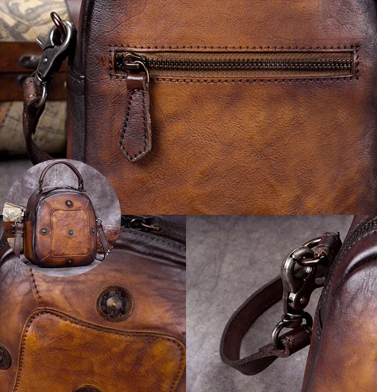 Unique Womens Leather Crossbody Bags Purse Leather Handbags for Women