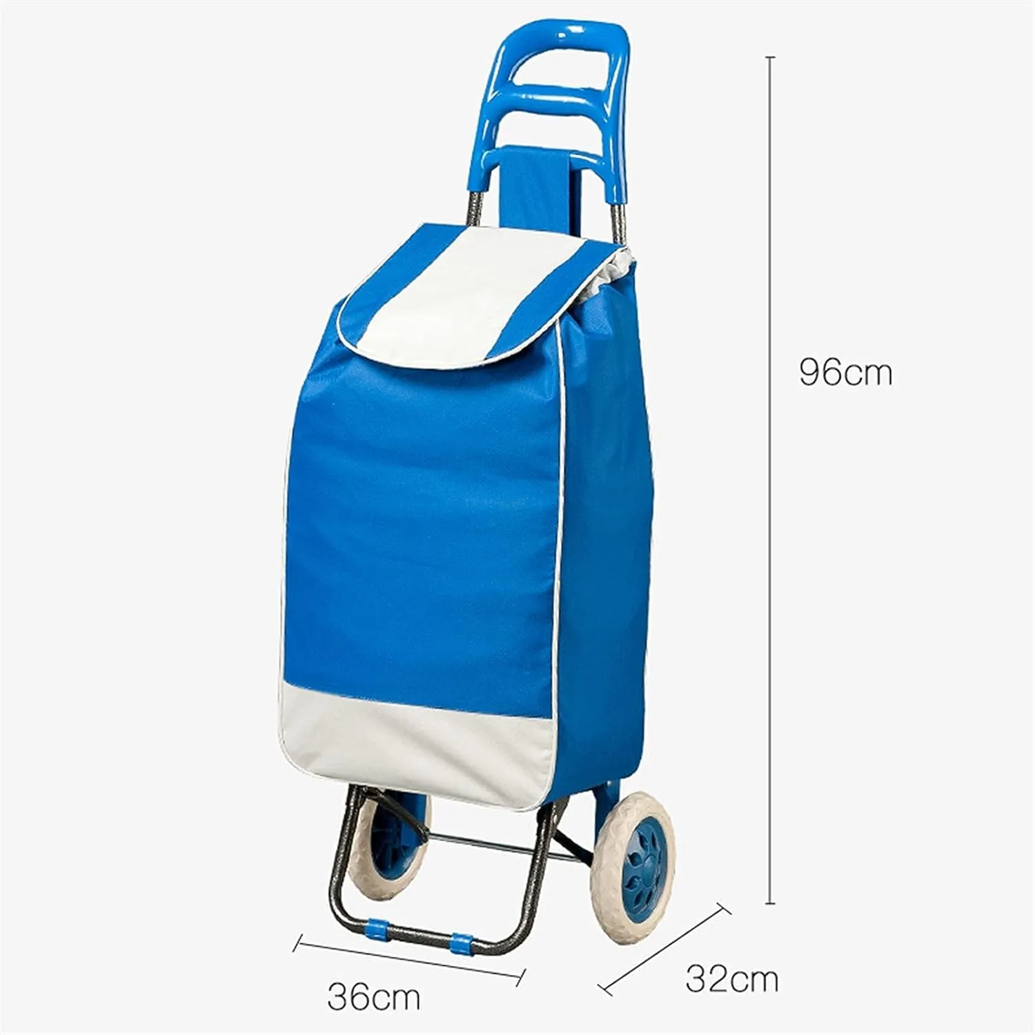 Wheeled Foldable Grocery Shopping Trolley Bag | Rolling Shopping Cart