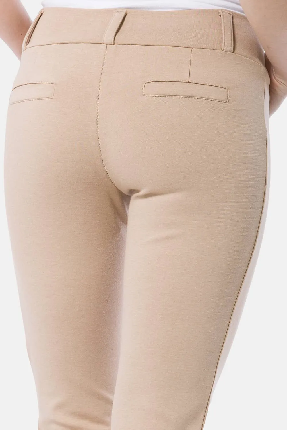 Women's Ponte Knit Pull-On Slim Straight Leg Work Pant - OUTLET - FINAL SALE