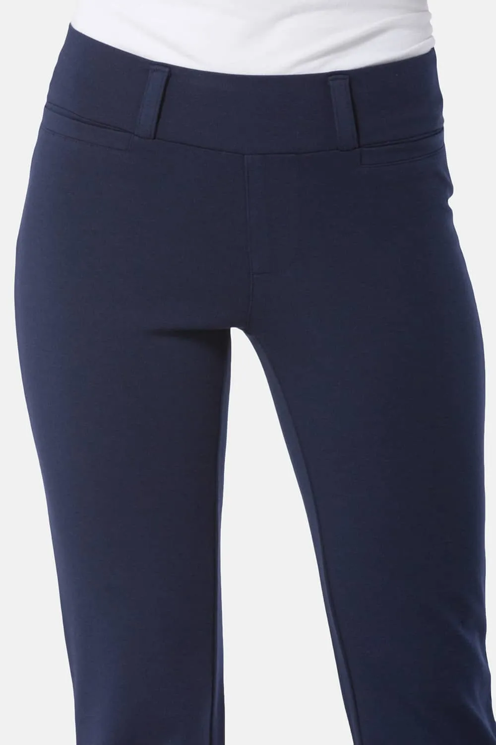 Women's Ponte Knit Pull-On Slim Straight Leg Work Pant - OUTLET - FINAL SALE