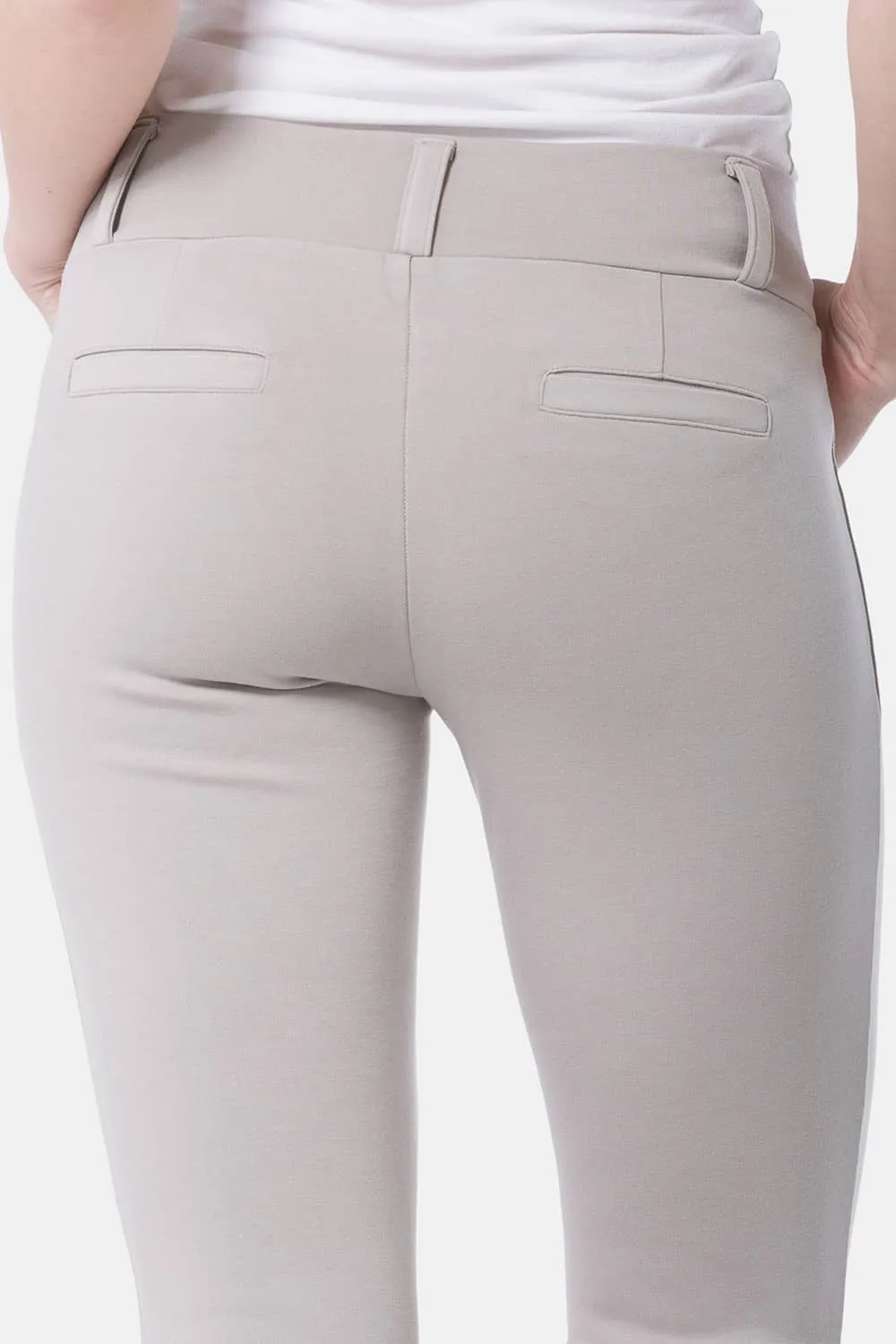 Women's Ponte Knit Pull-On Slim Straight Leg Work Pant - OUTLET - FINAL SALE