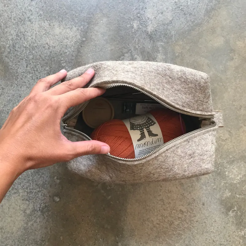 Wool Felt Travel Pouch