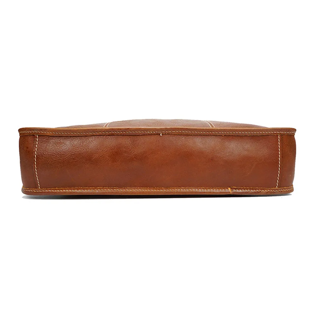 YAAGLE Men's Genuine Leather Business Messenger Handbag YGYD8093