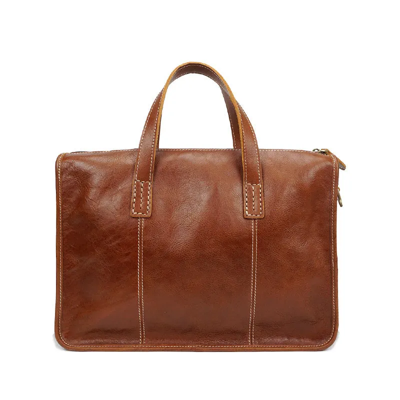 YAAGLE Men's Genuine Leather Business Messenger Handbag YGYD8093