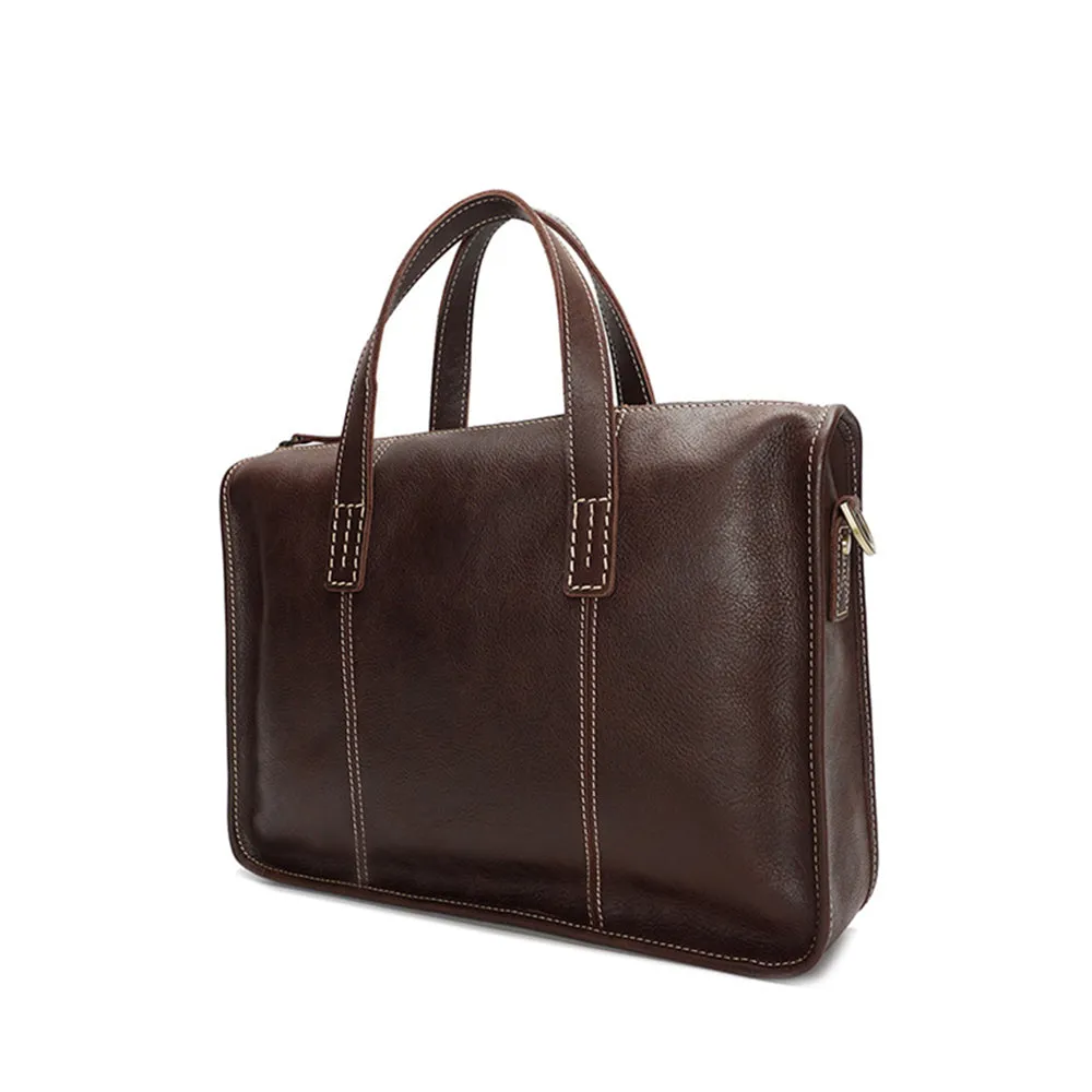 YAAGLE Men's Genuine Leather Business Messenger Handbag YGYD8093