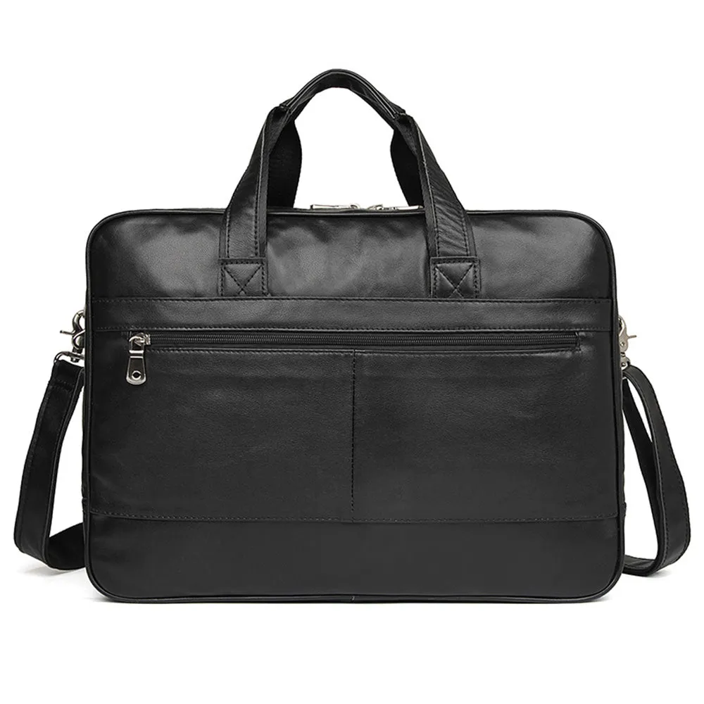 YAAGLE Men's Genuine Leather Business Travel Handbag YG7319A