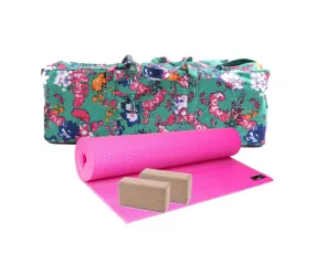 Yoga Studio Large Pink 6MM Mat Kit